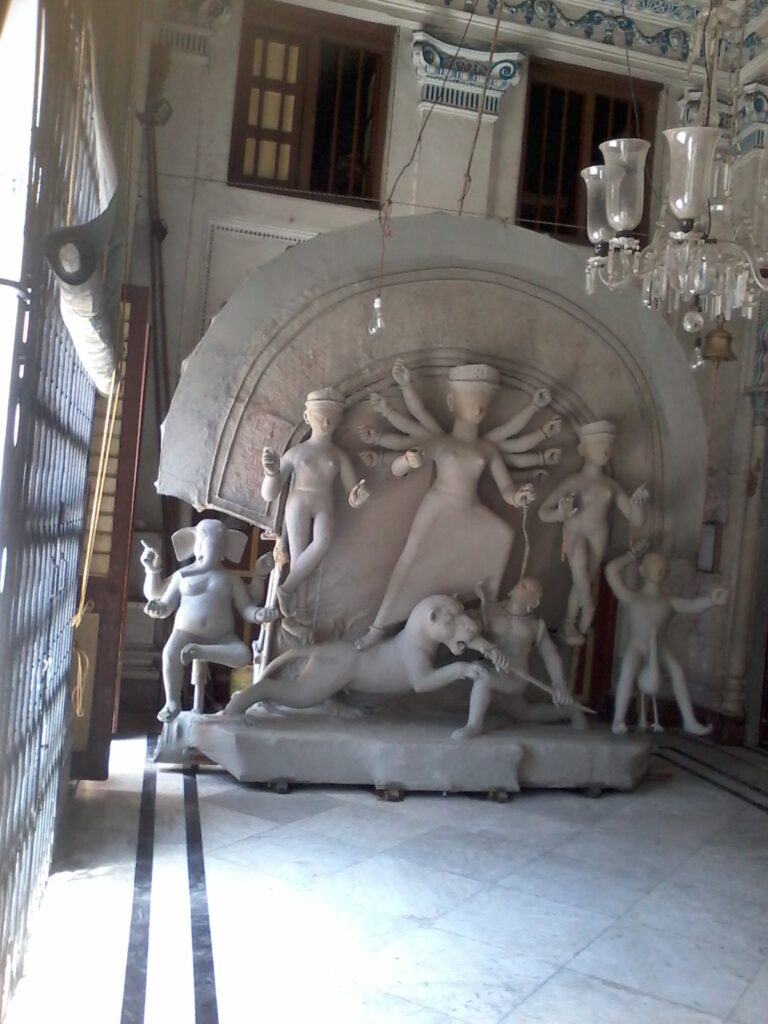 Earthen Idol of Durga, Bonedi Bari Puja